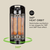 Blumfeldt heat guru 360, samostojeći toplinski grijač, vanjski grijač, 1200/6000 W, 2 stupnja grijanja, IPX4, crna boja