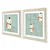 Wallity slika 2P3333KCT-003, 2 dijela, 33 x 68 cm