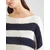 Herrlicher Pulover Leena marine/off-bela