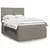 Vidaxl Box spring postelja z vzmetnico taupe 160x200 cm blago