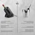 CASO Hladnjak za vino WineCase One, Crni