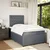 Vidaxl Box spring postelja z vzmetnico temno siva 120x200 cm žamet
