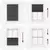 Plisirana roleta crna 85x100 cm širina tkanine 84,4 cm