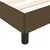 Vidaxl Posteljni okvir brez vzmetnice temno rjav 140x190 cm blago