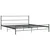 Okvir za krevet sivi metalni 200 x 200 cm