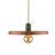 Luster na sajli SILA 1xE27/15W/230V prečnik 40 cm ciglasta/zelena