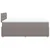 Vidaxl Box spring postelja z vzmetnico taupe 120x200 cm blago