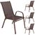 Springos GF0073 VRTNI STOL 73 X 55,5 X 93 CM (4 kos)