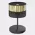 Stona lampa LUX 1xE27/15W/230V crna/zlatna