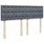 Vidaxl Box spring postelja z vzmetnico temno siva 160x200 cm žamet