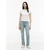 Tommy Jeans Majica Script Rib DW0DW22809 Kremna Slim Fit