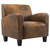 Sofa fotelja smeđa 70x69x72 cm umjetna koža brušena koža