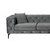 ATELIER DEL SOFA Ugaona garnitura Como Eco Right Anthracite Black