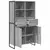 Kreveta 2 pcs Siva Sonoma 81 x 36 x 150.5 cm Konstruirano drvo