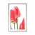 Plakat s paspartujem rdeče polje tulipanov - 30x45 silver