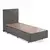 Hanah home Krevet Silver 90x38x190cm Crni
