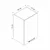 Hanah Home kuhinjski element Minar 4169, 45 cm, beli