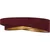BRILAGI- LED plafonsko svetlo VELVET TWIST LED/24W/230V 4000K prečnik 55 cm bordo/zlatno