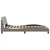 Vidaxl Posteljni okvir Dover taupe 140x190 cm blago