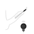 Ouch! Silicone Rechargeable Vibrating Plug Remote Controlled Urethral Sounding Black