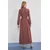 Trendyol Modest Ženska haljina Tctss25Eb00141, Smeđa