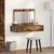Vidaxl Toaletna mizica Rjava 100 x 40 x 70 cm Konstruiran les