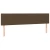Greatstore Box spring postelja z vzmetnico temno rjava 180x200 cm blago