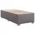 vidaXL Box spring postelja z vzmetnico siva 100x200 cm umetno usnje
