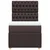 Vidaxl Box spring postelja z vzmetnico temno rjav 90x190 cm blago