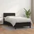 Vidaxl Box spring postelja z vzmetnico črna 90x190 cm umetno usnje