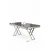 Hanah Home Trpezarijski sto Vals, 130x74x80 cm, Hrom