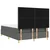 Vidaxl LED Box Spring Postelja Temno siva 160 x 200 cm blago