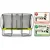 Trampolin z zaščitno mrežo Silhouette trampoline Exit Toys 244*366 cm zeleni