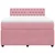 vidaXL Box spring postelja z vzmetnico roza 140x200 cm žamet