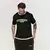 GymBeam Oversized Varsity T-Shirt Black