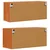 Ormar za Zid s policom Zidne 2 pcs Vosak smeđa 80 x 30 x 35 cm