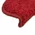 Prostirke za stepenice 10 kom 56x17x3 cm crvene poluokrugle