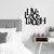 Wallity Zidna dekoracija Live-Love-Laugh, 36x1.5x45 cm, Crna