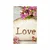 Plakat z napisom na kamnu Love - 40x60 silver