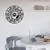 WALLXPERT Dekorativni metalni zidni sat Enzoclock S025 black