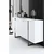 Hanah Home Set TV Komoda i klub sto Belo-Crni