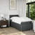 Vidaxl Box spring postelja z vzmetnico temno siva 80x200 cm blago