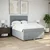 Vidaxl Box spring postelja z vzmetnico svetlo siva 140x200 cm blago
