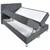 Carryhome POSTELJA Z VZMETNICO 140 cm x 200 cm , tekstil modra, siva