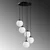 Opviq Luster Orbital-15-14016, 40x40x115cm, IP20, Crno-beli