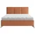Carryhome OBLAZINJENA POSTELJA 180 cm x 200 cm , tekstil opečnato rjava