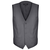 VIDAXL tridelni set moške poslovne obleke, siv