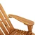 Stolica za ljuljanje Adirondack s jastucima bagremovo drvo