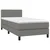Vidaxl Box spring postelja z vzmetnico LED temno siva 80x200 cm blago