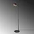 Aberto Design Podna lampa Yildo-NT-146-US, 150 cm, E27, Crna